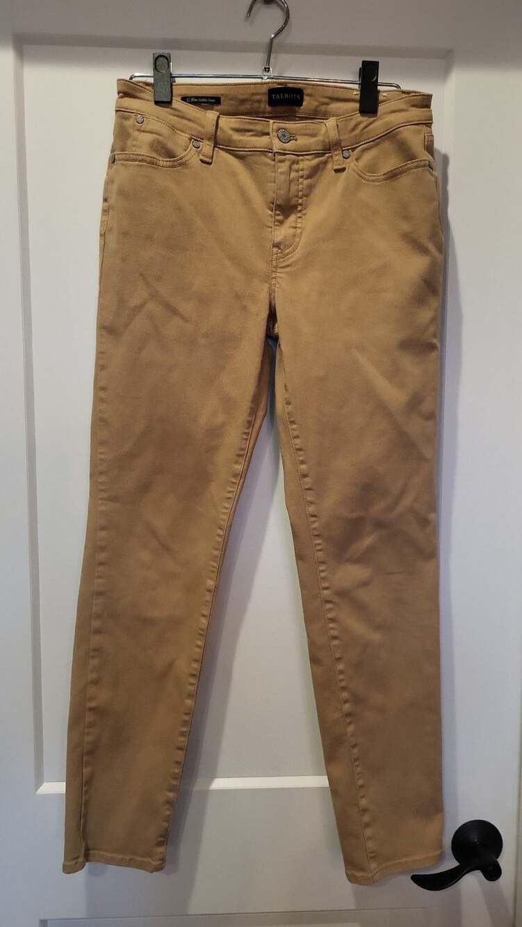 Talbots Women's Tan Slim Ankle Jeans Size 2